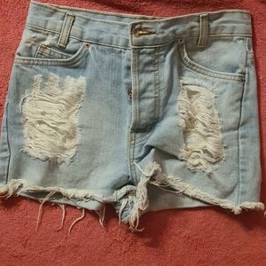 Brandy Melville high waisted distressed sz 28